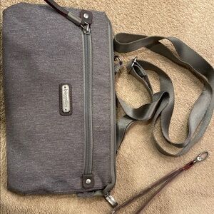 Baggallini Gray Crossbody Bag Sleek Durable Design